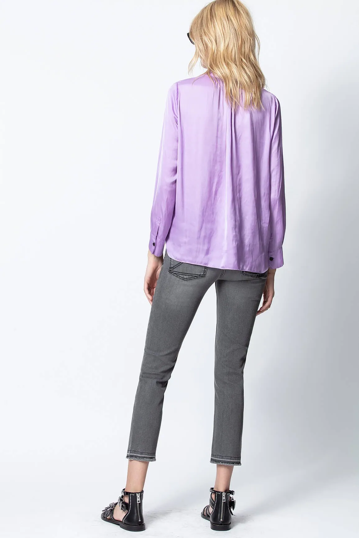 Zadig & Voltaire - Tink Satin Tunic in Mauve